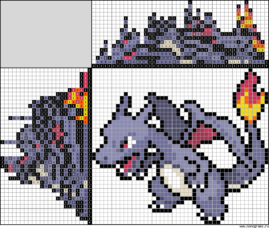 Покемон чаризард крючком схема и описание